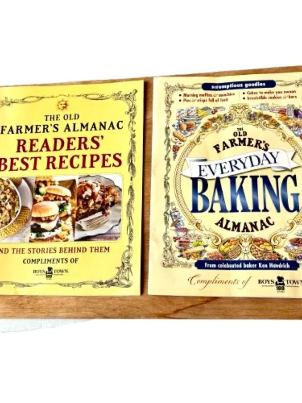 The Old Farmer's Almanacs Readers Best Recipes + Everyday Baking lot of 2